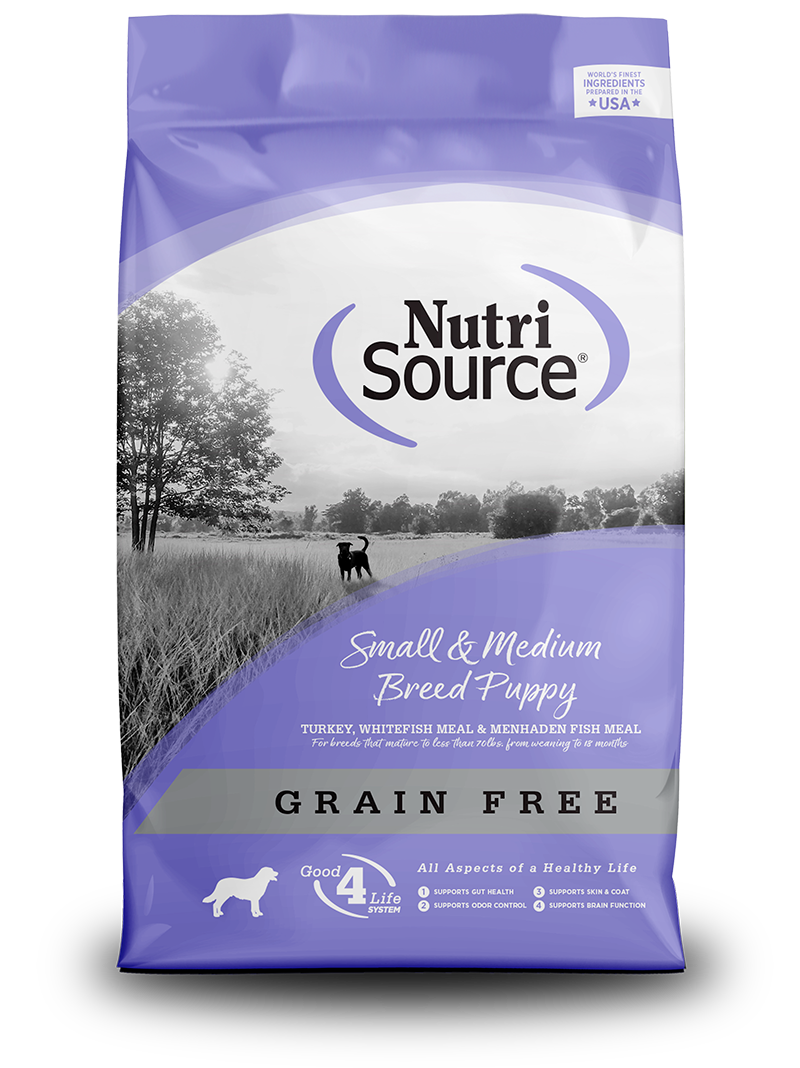 Grain hotsell puppy food