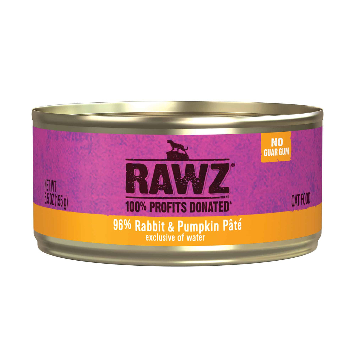 RAWZ 96 Rabbit and Pumpkin Pate Wet Cat Food