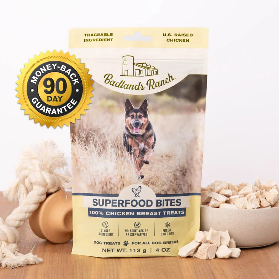 Badlands Ranch Superfood Bites Chicken Breast Freeze Dried Dog Treats