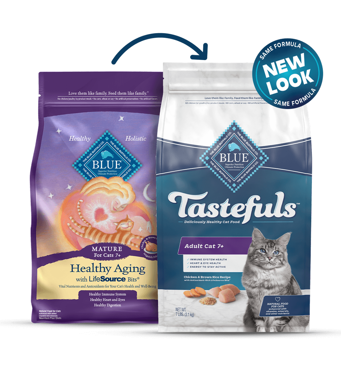 Blue buffalo shop mature cat food