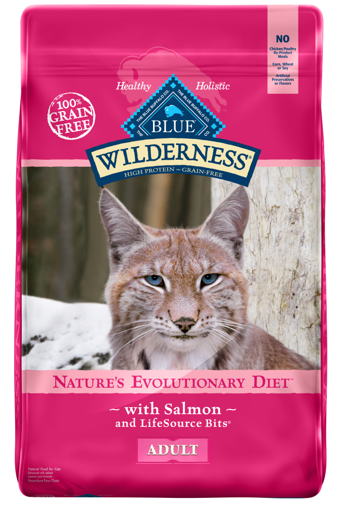 Blue Buffalo Wilderness Grain Free Salmon Recipe Dry Cat Food