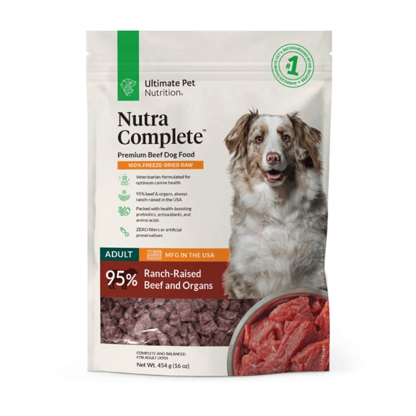 Ultimate Pet Nutrition Nutra Complete 95 Beef Freeze Dried Dog Food