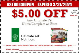 Ultimate pet nutrition outlet coupons