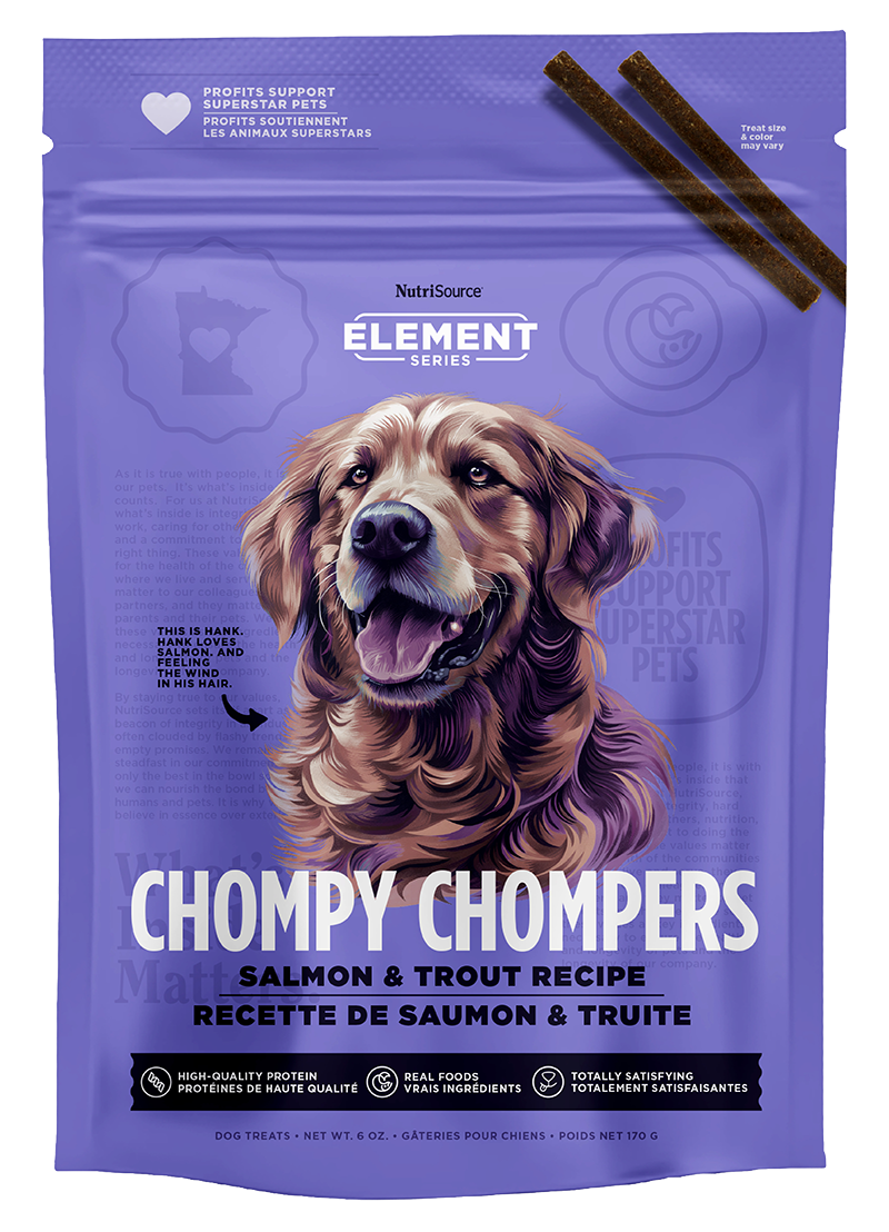 Nutrisource Elements Chompy Chompers Salmon & Trout Dog Chews