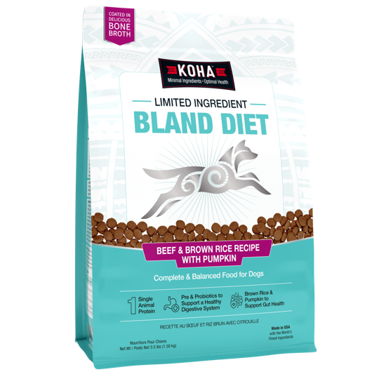 KOHA Limited Ingredient Bland Diet Beef & Brown Rice Dog Food