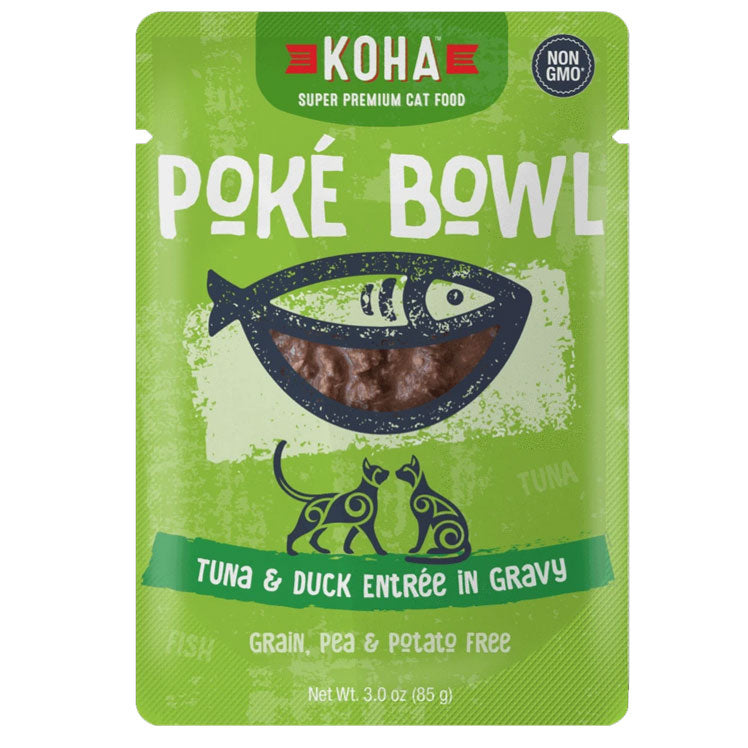 KOHA Pok Bowl Tuna Duck in Gravy Wet Cat Food