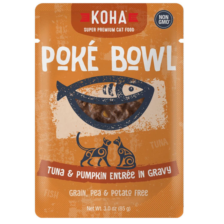 KOHA Pok Bowl Tuna Pumpkin in Gravy Wet Cat Food