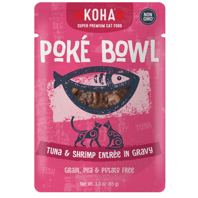 KOHA Pok Bowl Tuna Shrimp in Gravy Wet Cat Food