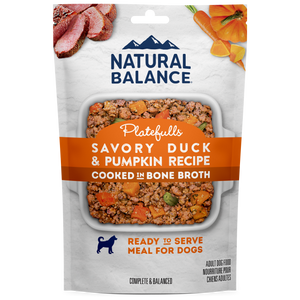 Natural Balance Platefulls Savory Duck & Pumpkin Recipe Ready to Serve Dog Food