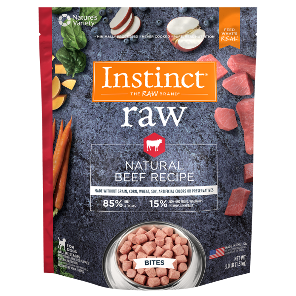 Frozen complete outlet raw dog food