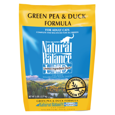 Natural balance cat food duck sales and pea