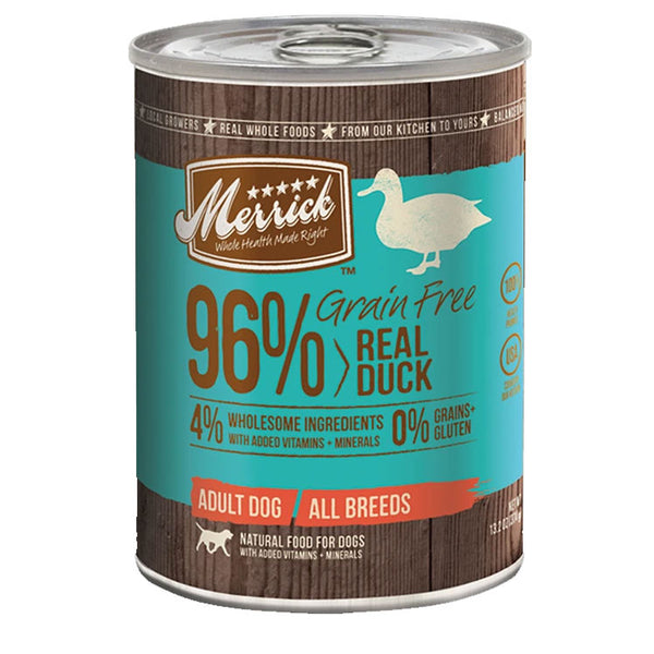 Duck canned dog clearance food