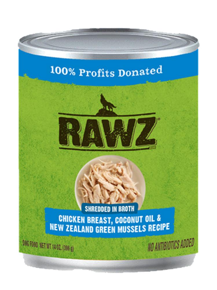 RAWZ 96 Meat Beef and Liver 12.5 oz. Canned Dog Food