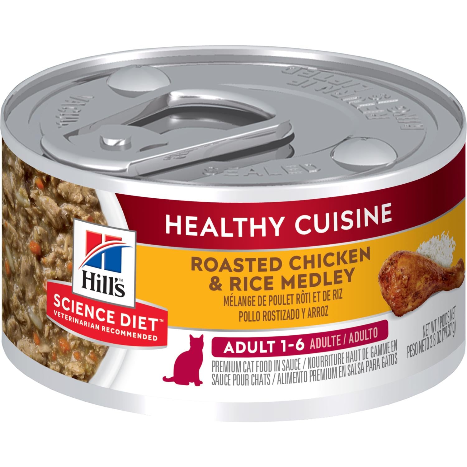 Science Diet Adult Healthy Cuisine Roasted Chicken Rice Medley Wet C