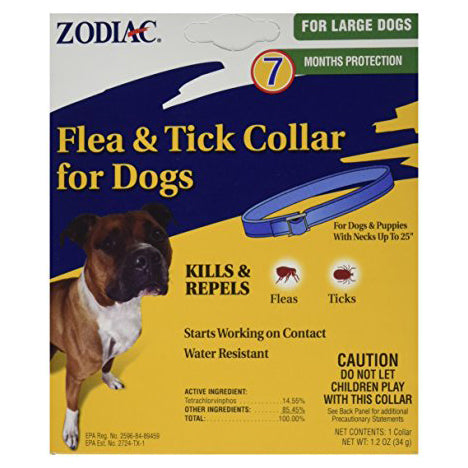 Zodiac flea and tick collar hot sale for dogs